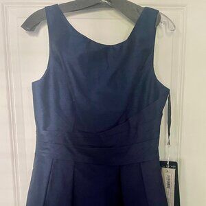 Navy Blue Knee Length Dress